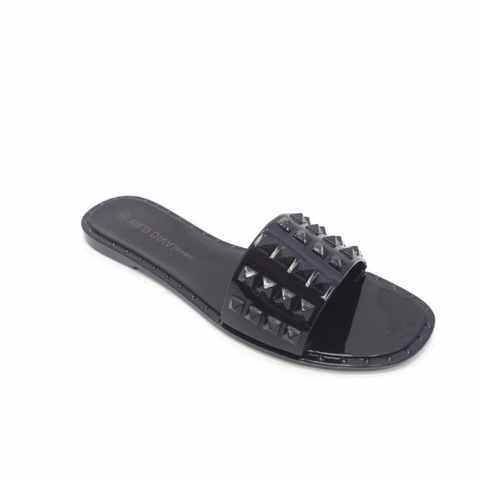 Black studded sandal