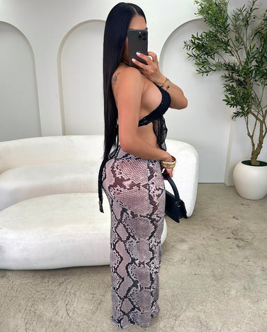 Serpent Heat Maxi Skirt