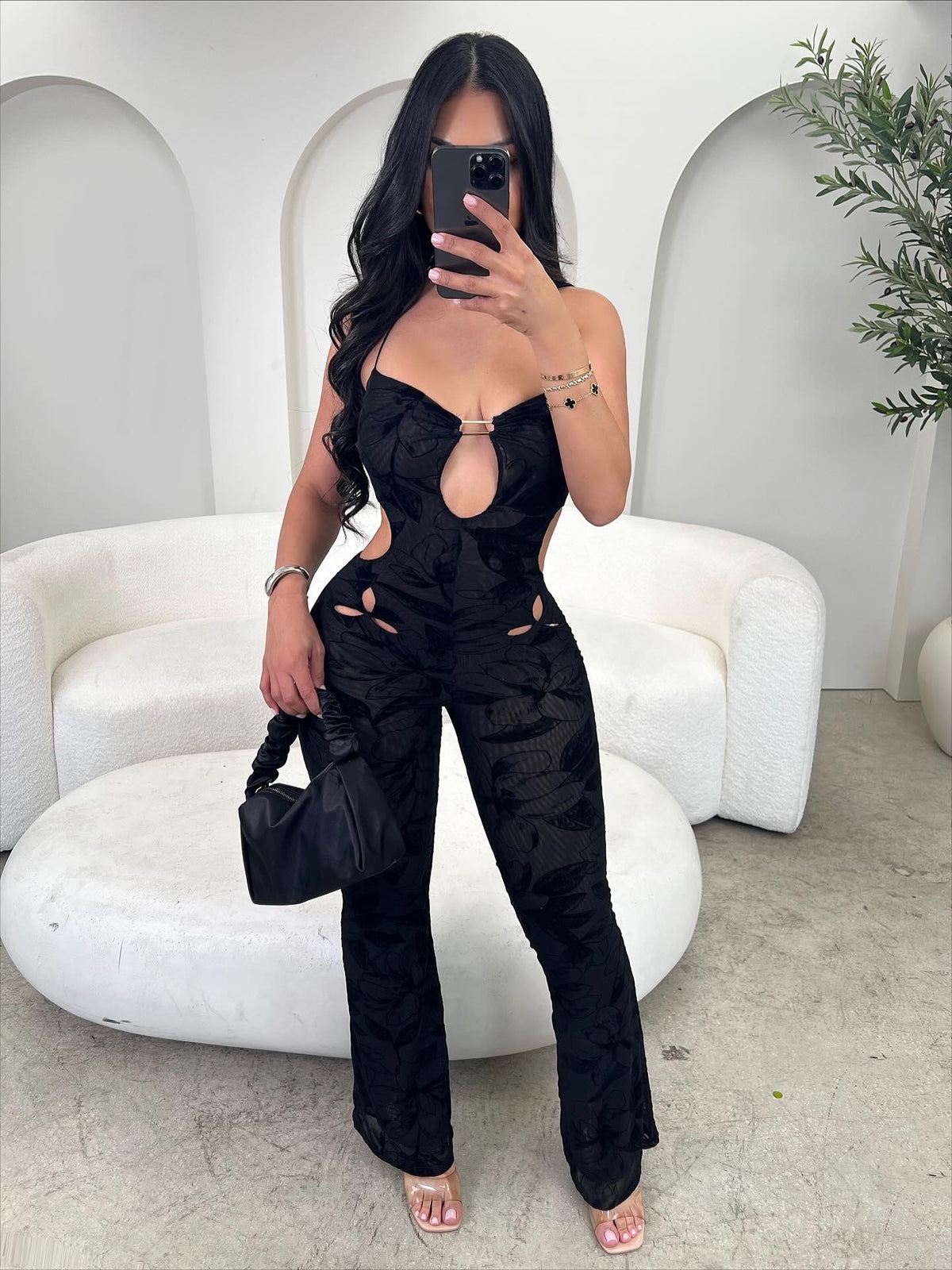 Blackout Mesh Jumpsuit