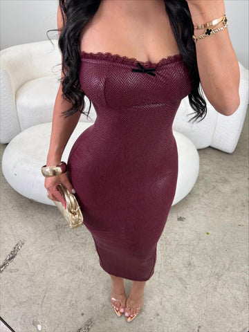 Burgundy Nights Fall Maxi