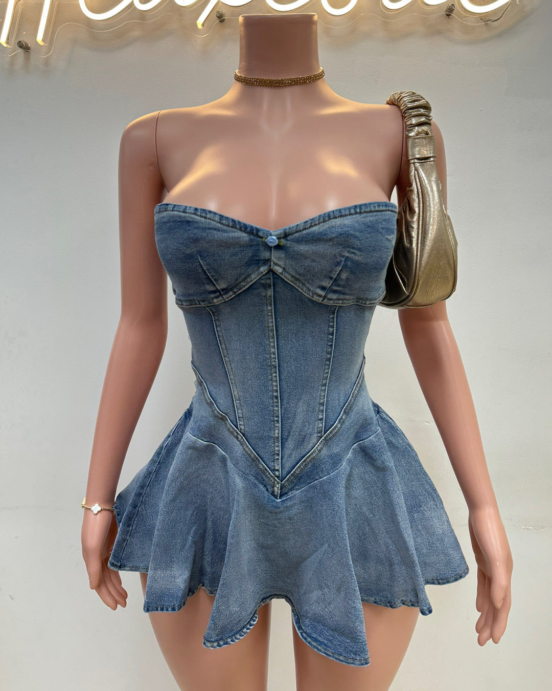 Ella Denim Romper