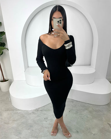 Aliyah Off Shoulder Midi