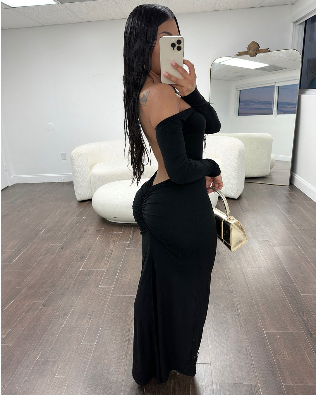 Anais Backless Maxi (Black)