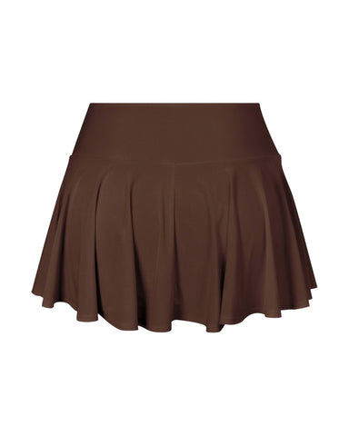 Espresso Pleated Tennis Skirt
