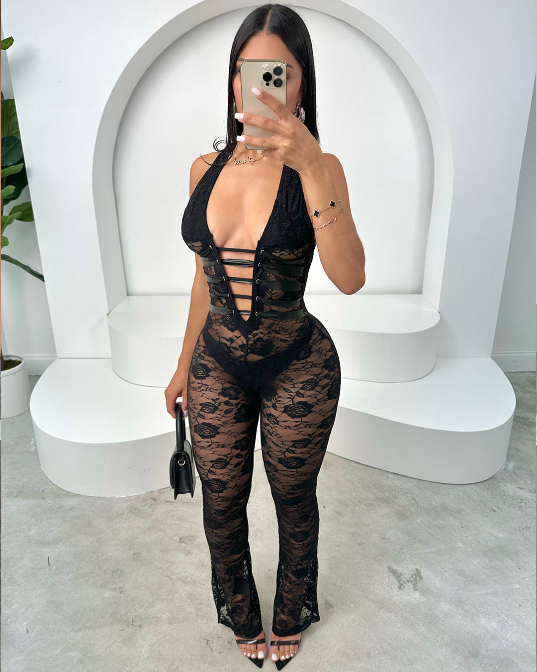 Keep It Sexy Lace Jumpsuit