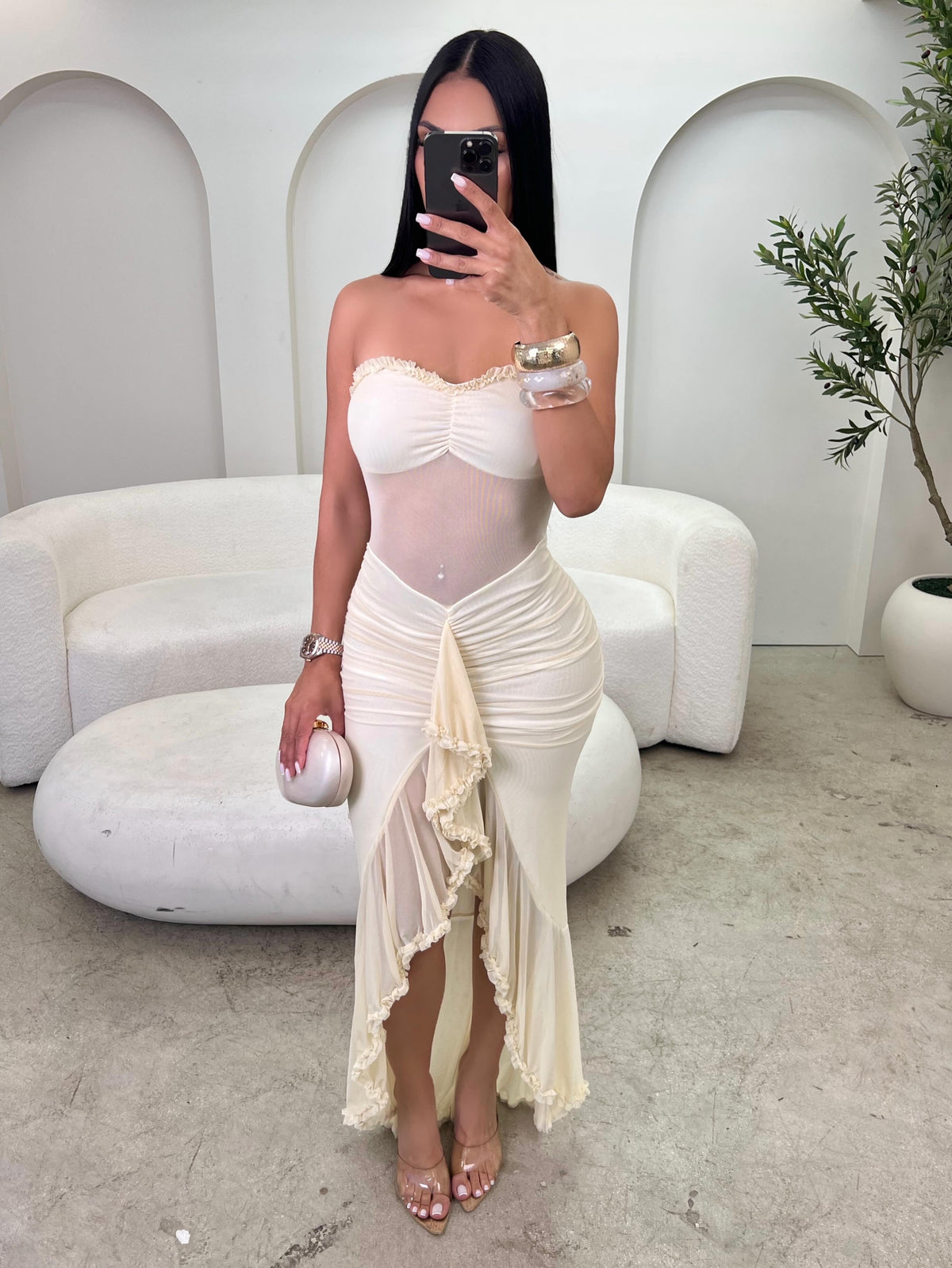 Alix Ruffled Maxi