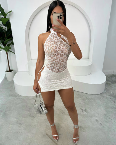 Miss Dior Mini Dress (White)