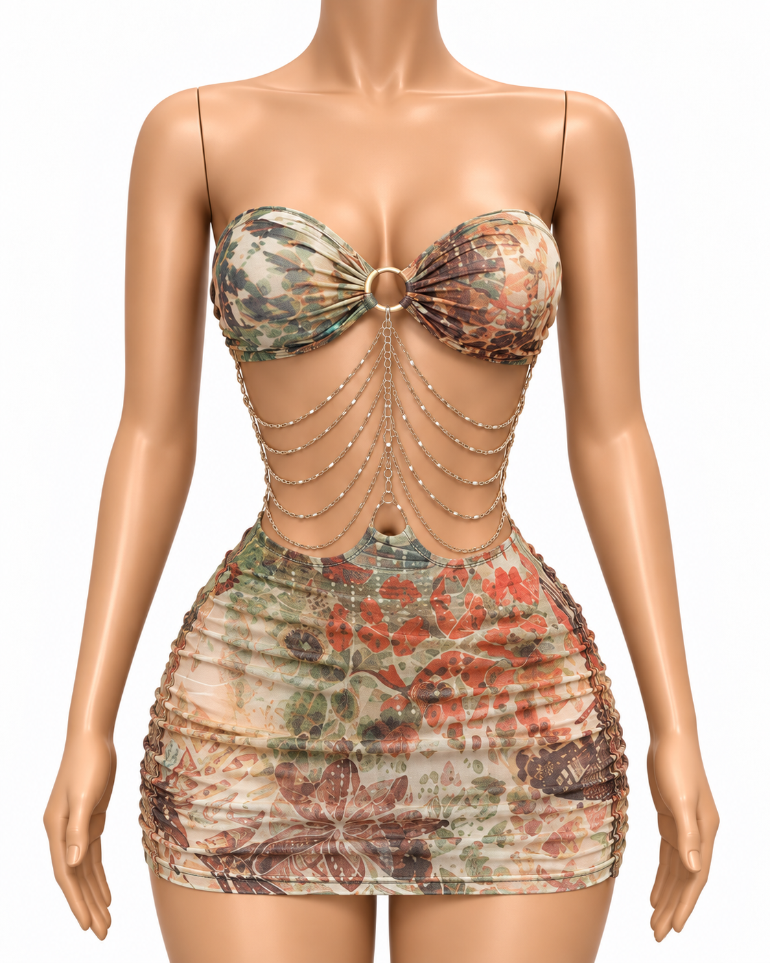 Amazonia Chain Mini Dress