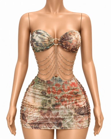 Amazonia Chain Mini Dress