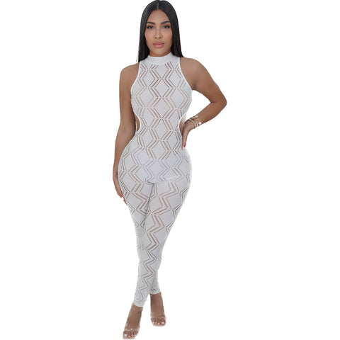 Poppin’ Jumpsuit White