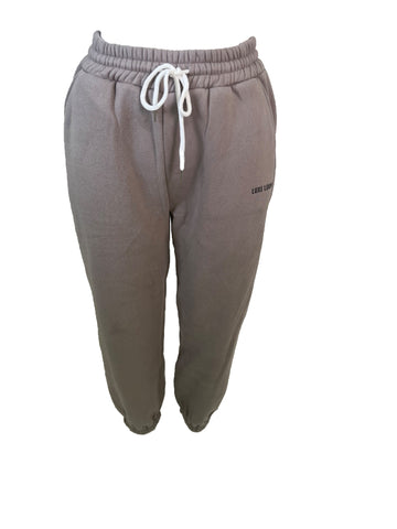 Taupe Tie Up Joggers
