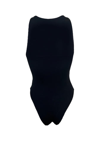 Black Highneck Bodysuit