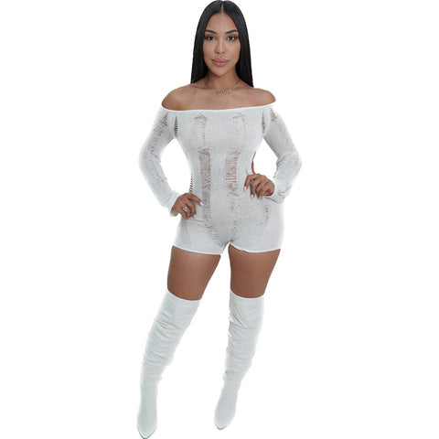 Flights To Cabo Romper (White)